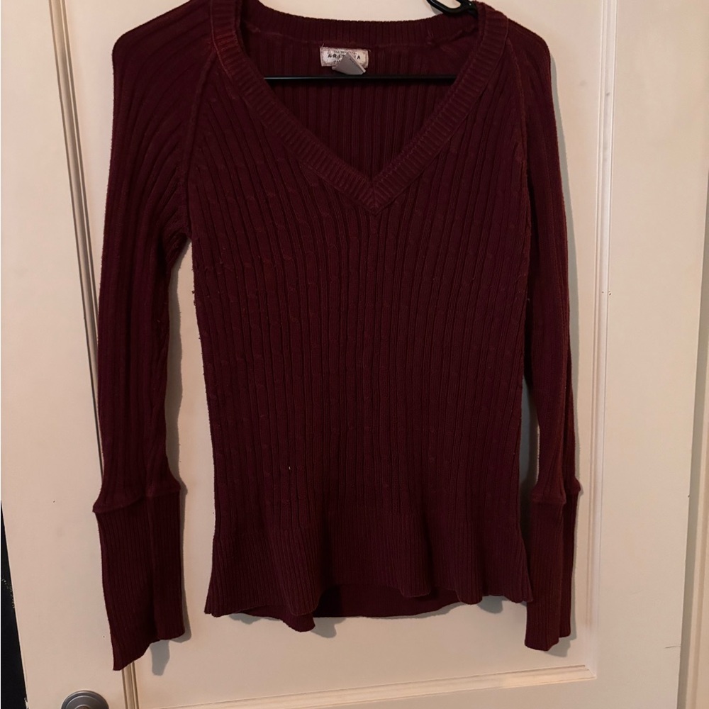 Arizona Jean Company Maroon Knit Top